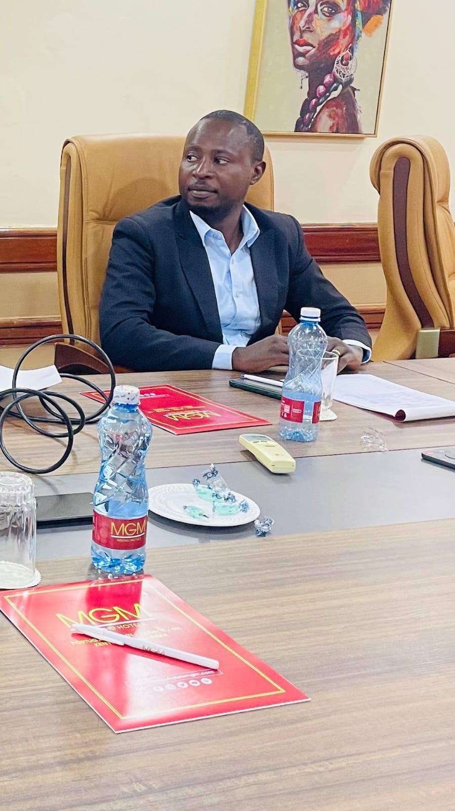 A CINA lead at a boardroom table